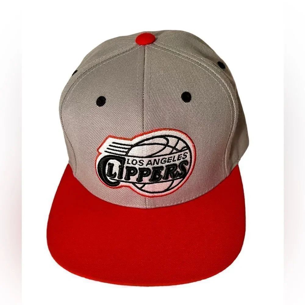 NBA LA Clippers Embroidered Baseball Hat  Hook and Loop Closure Mitchell & Ness